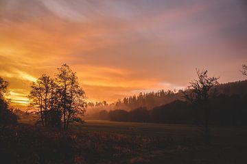 Zonsopkomst in het Sauerland van Deborah de Koning