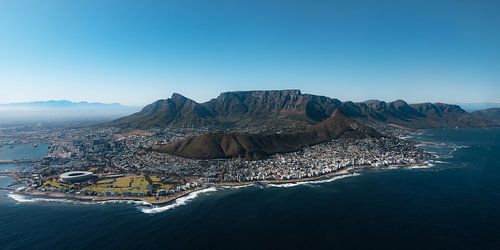 Kaapstad en Tafelberg vanuit de lucht