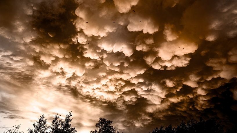 Ominous Sky, Dramatic cloud formation, Nature Photo by Martijn Schrijver