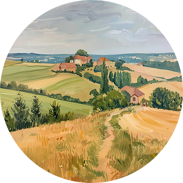 Landschap 726 | Schilderij Uitzicht van ARTEO Schilderijen