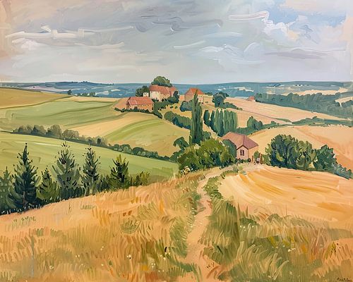 Landschap 726 | Schilderij Uitzicht