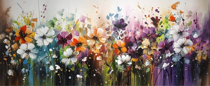 Explosion de fleurs au printemps par Artsy