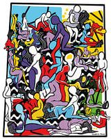 Colourful Kamasutra in Ronaldo Draws Style