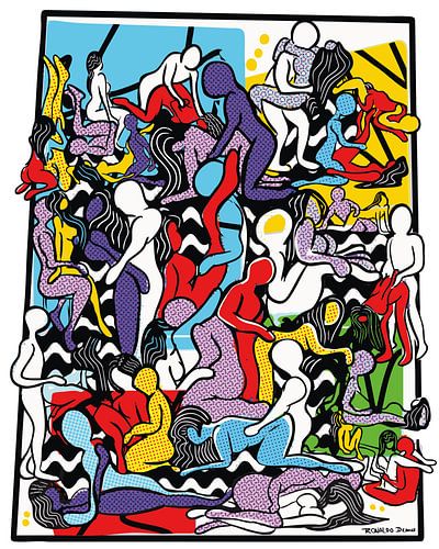 Colourful Kamasutra in Ronaldo Draws Style by Ronaldo Draws