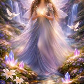 Deva des lila Lichts von Ivonne Fuhren-van de Kerkhof