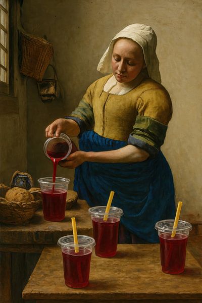 Maid with milk jug by Poster Art Shop
