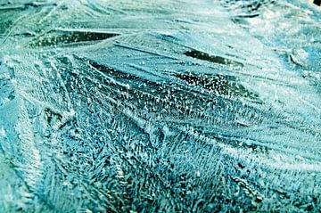 Winterijsbedekking - Mintgroene abstractie