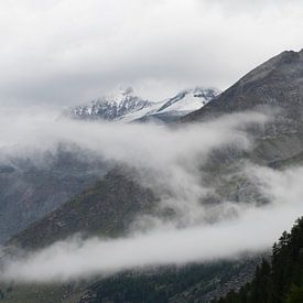 Mist and snow in the mountains. von Muriel Polet