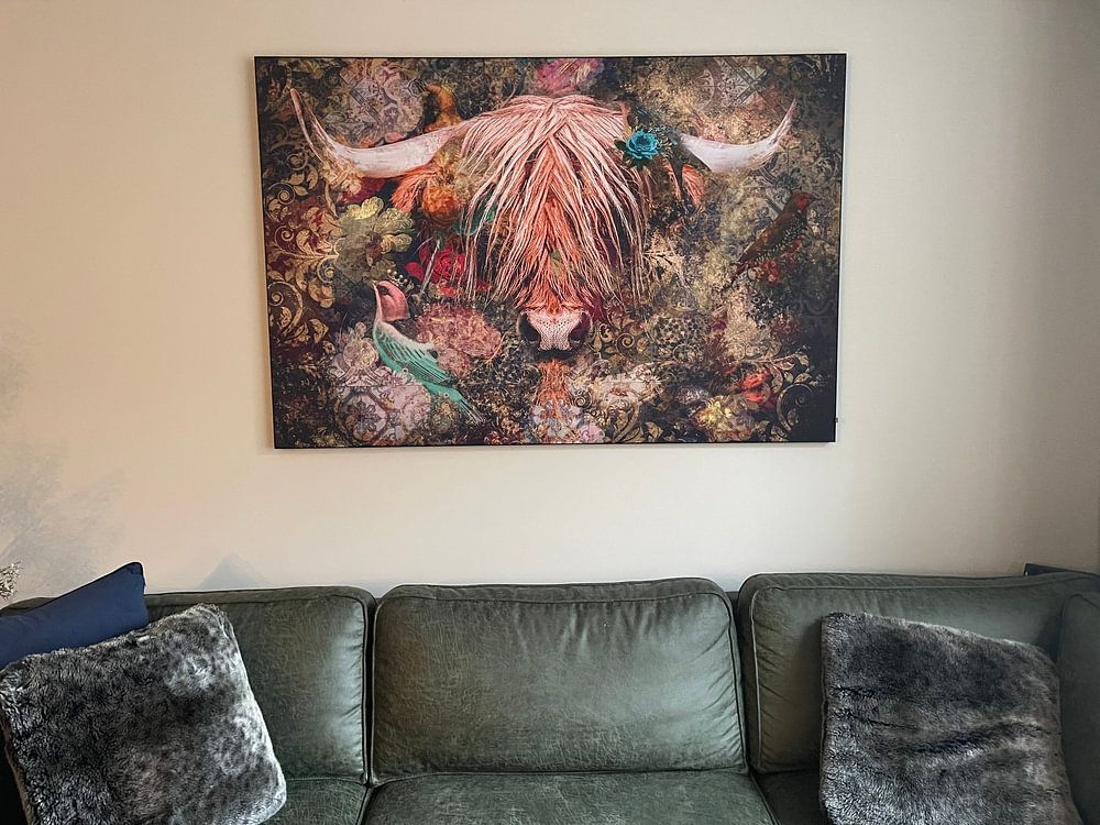 Œuvre d'art mixte sur les Highlanders écossais  par Dutch Art Works 