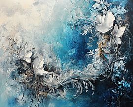 Modern Floral Sea by ARTEO Paintings