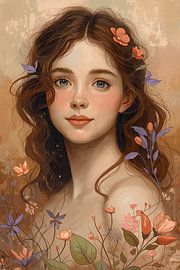 Flower magic in warm light by Dante S