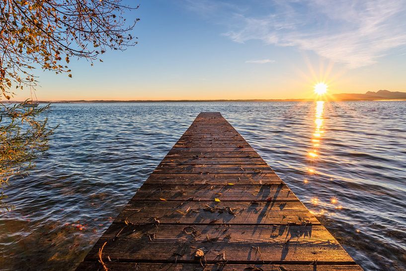 Morning light at Lake Chiemsee in Chiemgau by Daniel Gastager