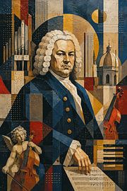 Gemälde des Komponisten Johann Sebastian Bach. von Johannes