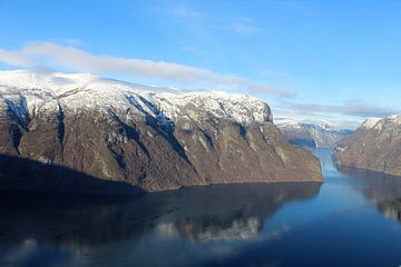 Noorwegen landschap fjorden van Angela van den Berg