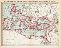Roman Empire (98-117 AD) Vintage map