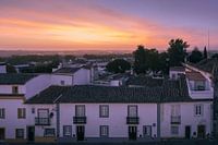 Zonsopkomst in Evora, Alentejo