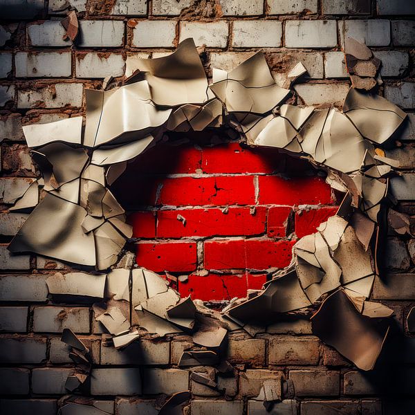 Breakthrough into the hidden by Klaus Tesching - Art-AI