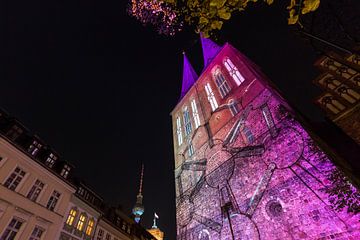 Nikolaikirche Berlijn in een bijzonder licht