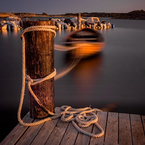 The Port of Grebbestad in Sweden