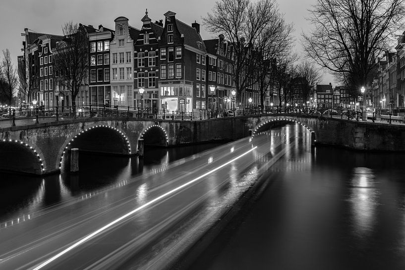 Boot Keizersgracht Amsterdam van Ronald Huiberse