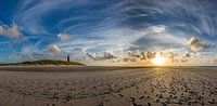 Leuchtturm Eierland mit umlaufendem Herzbogen von Texel360Fotografie Richard Heerschap Miniaturansicht