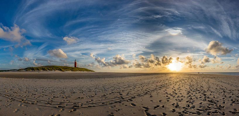 Leuchtturm Eierland mit umlaufendem Herzbogen von Texel360Fotografie Richard Heerschap