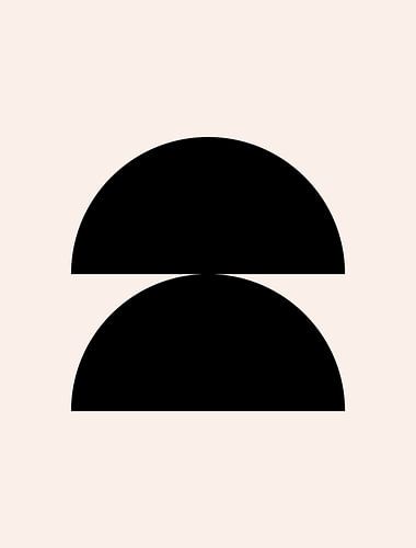 Cirkels. Retro jaren 20 vintage geometrische vorm Nr. 2