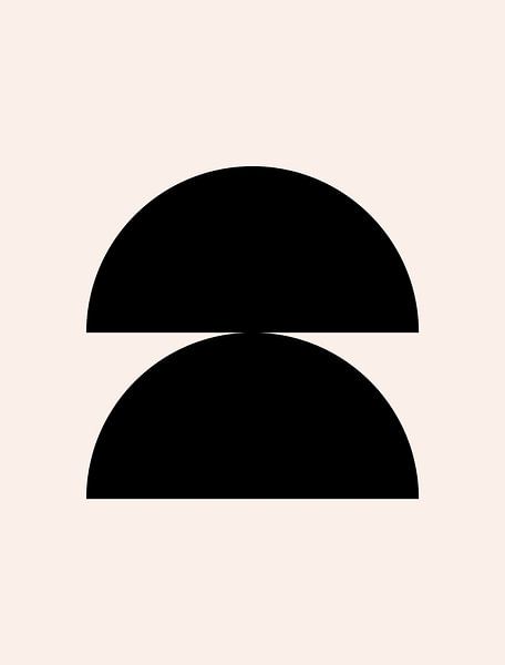 Circles. Retro 1920s vintage geometric shape No. 2 by Dina Dankers