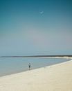 Einsamer Mann am Shell Beach von Iris Berents Miniaturansicht