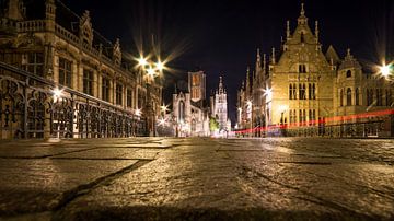 Bruges in the evening by Jacky van Schaijk