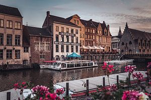 Wasserhaus an der Bierkant entlang der Leie in Gent I | Stadtfotografie