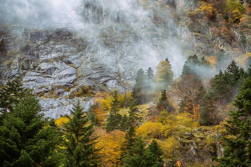 Rocks, Clouds & Trees