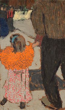 Kind met een rode sjaal, Édouard Vuillard