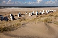 Strandkörbe  auf der  Insel Spiekeroog, Niedersachsen von Peter Schickert Miniaturansicht
