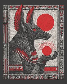Anubis Sun Bearer – Egyptian Tarot Guardian