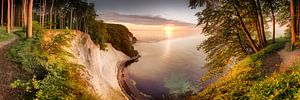 Krijtrotsen in het nationale park Jasmund op Rügen van Voss Fine Art Fotografie