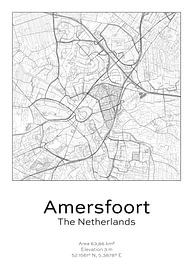 Stadtplan - Niederlande - Amersfoort von Ramon van Bedaf