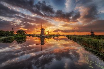 Kinderdijk von Herman van den Berge