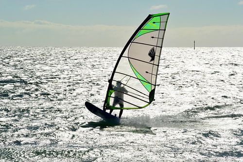 Windsurfer in close-up