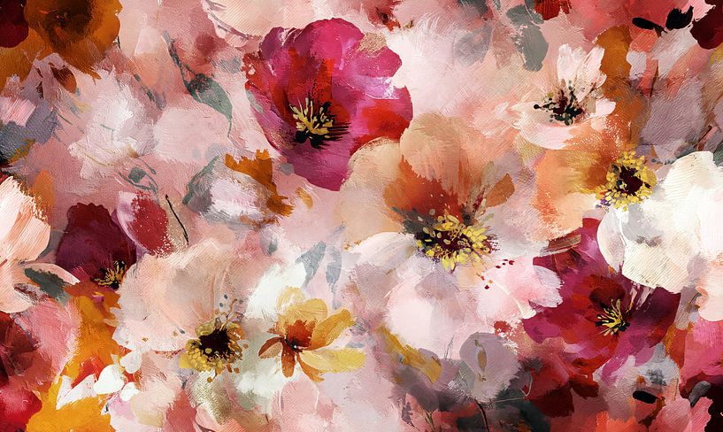Fleurs abstraites JG03 par Jacky