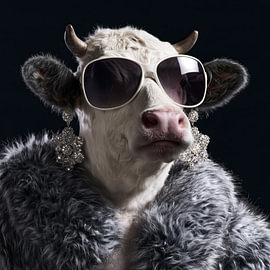 A cow like a diva by TheXclusive Art