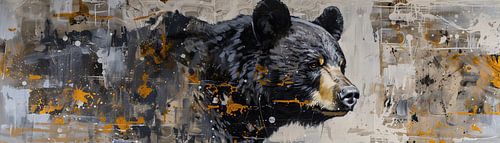 Peinture ours abstraite