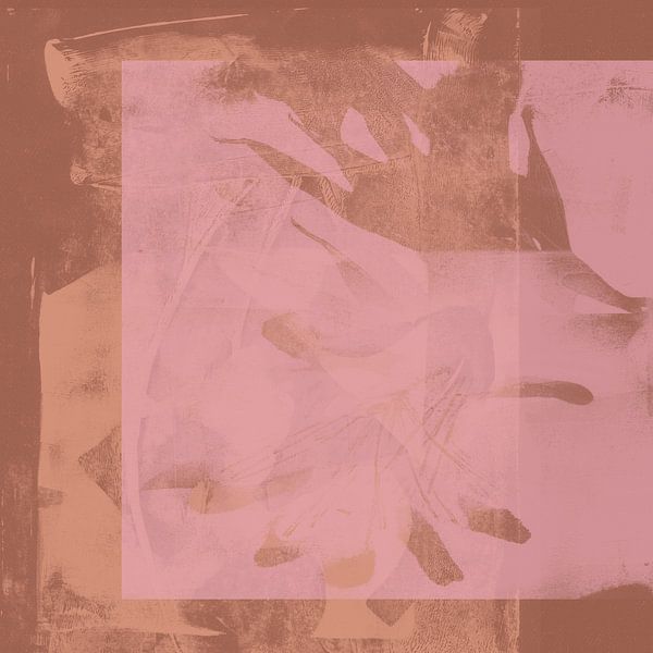 Modern abstract landscape in warm colors no. 6 by Dina Dankers