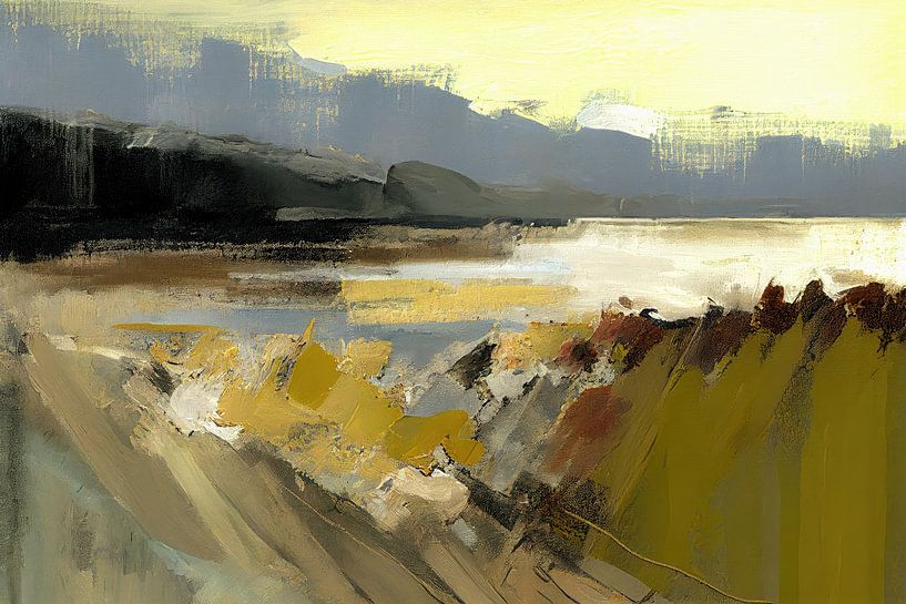 Abstract landschap van Bert Nijholt