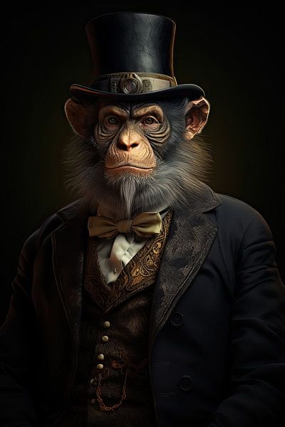 Singe déguisé par Wall Wonder