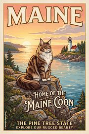The Maine Coon cat