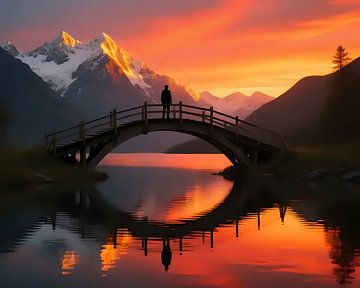 Hölzerner Weg zum Horizont