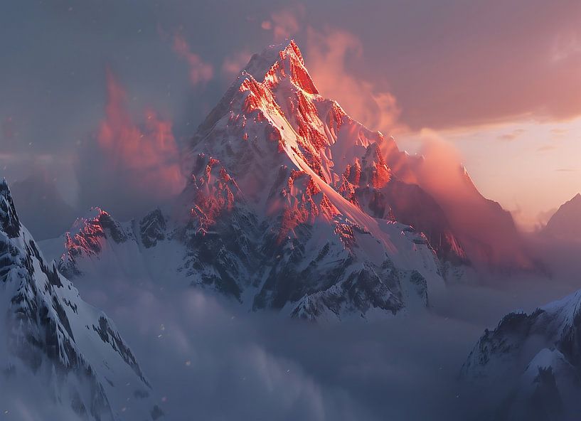 Sneeuw fonkelt magisch van fernlichtsicht