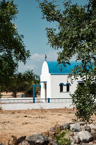 Grieks kerkje, buiten Kos-stad