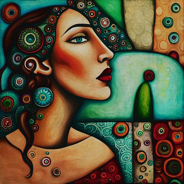 Woman of your dreams a figurative portrait nr 4 by Jan Keteleer (JanKé): A Journey Beyond the Canvas